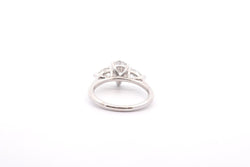 Bague Diamant Poire 1ct D/SI2 Cartier en Or Blanc 18k - Castafiore