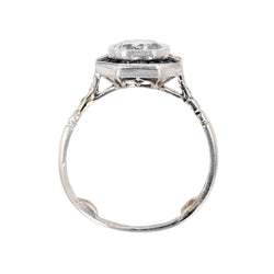 Bague diamant saphirs style art déco - Castafiore