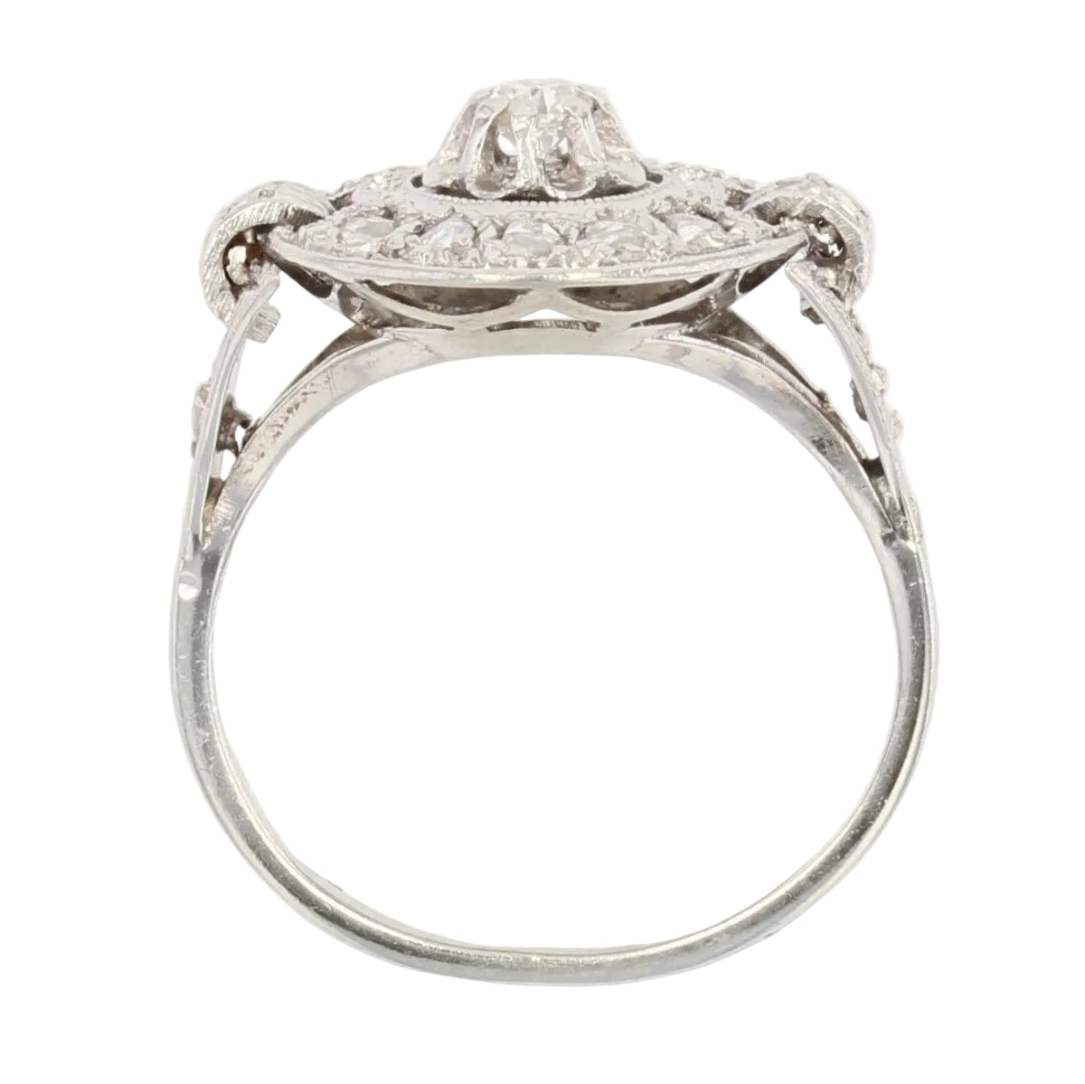 Bague diamants ancienne art déco - Castafiore