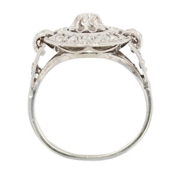 Bague diamants ancienne art déco - Castafiore