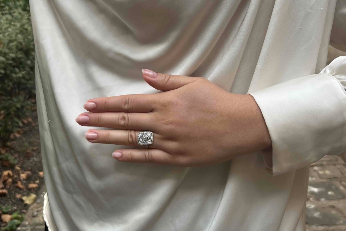 Bague diamants de style Art Déco - Castafiore