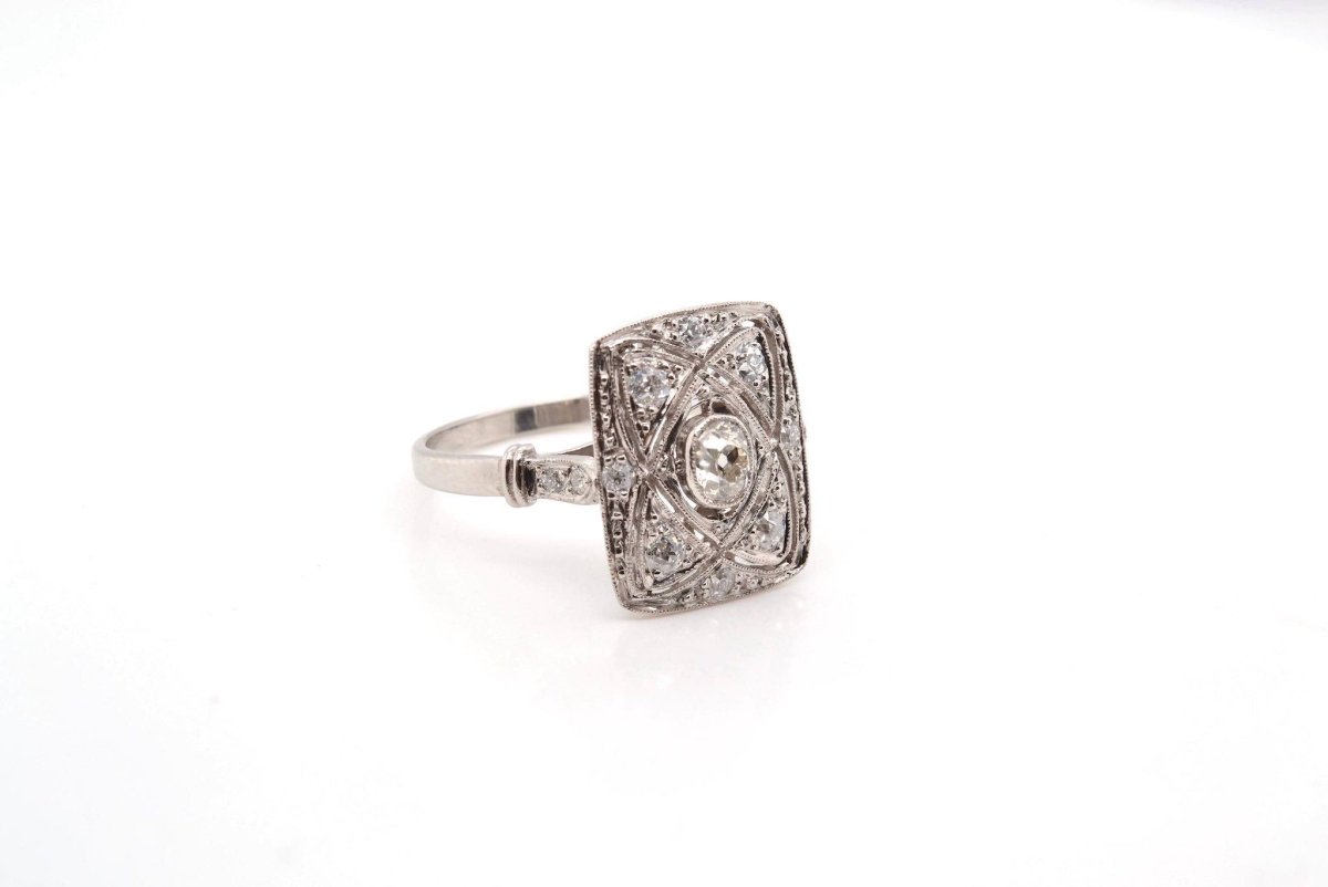 Bague diamants de style Art Déco - Castafiore