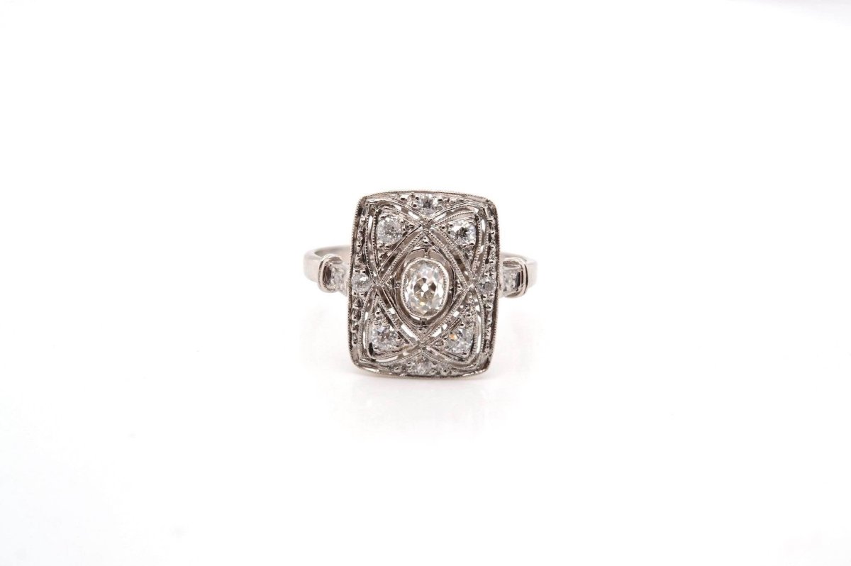 Bague diamants de style Art Déco - Castafiore