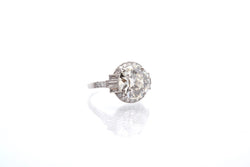 Bague diamants demi taille de 4,39 cts K-VS2 - Castafiore