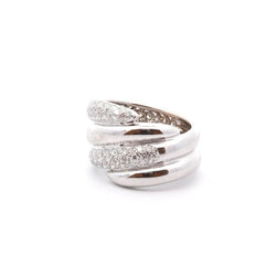 Bague diamants en or blanc 18k - Castafiore