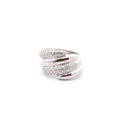 Bague diamants en or blanc 18k - Castafiore