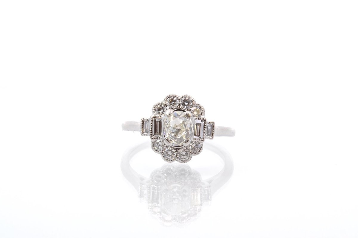 Bague diamants en or blanc 18k - Castafiore