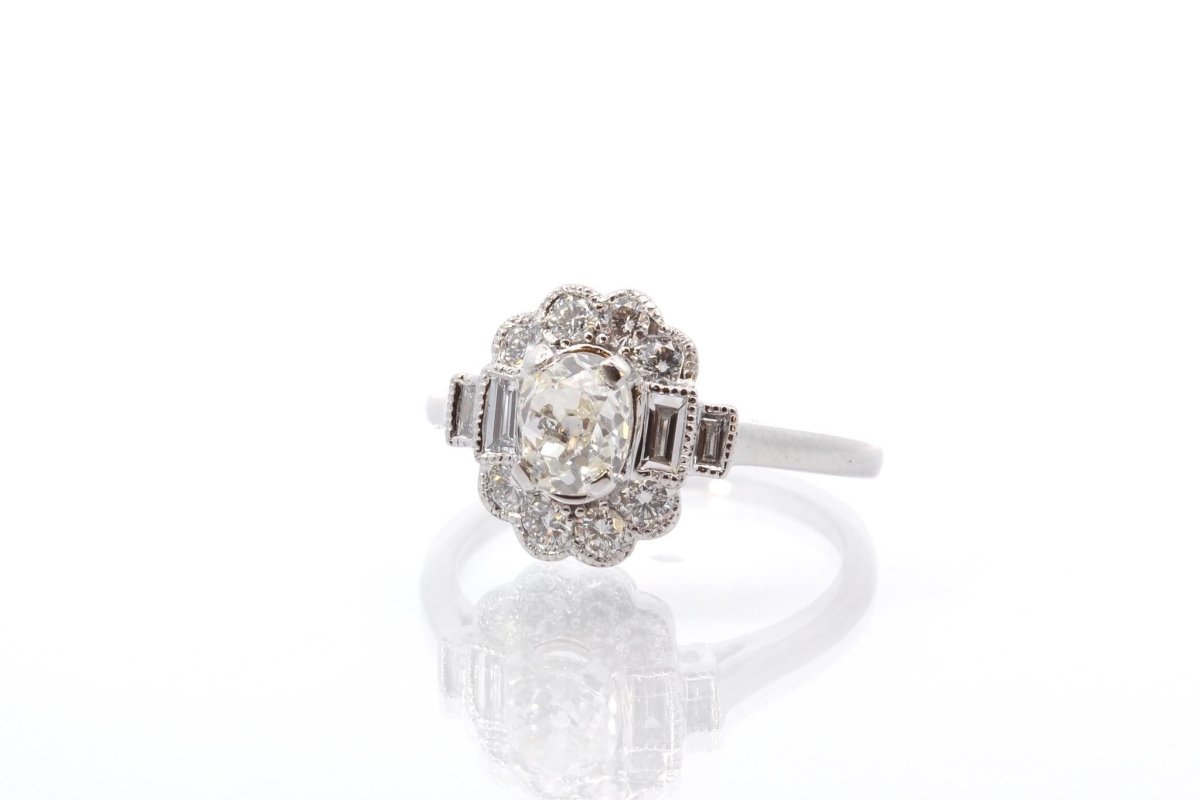 Bague diamants en or blanc 18k - Castafiore