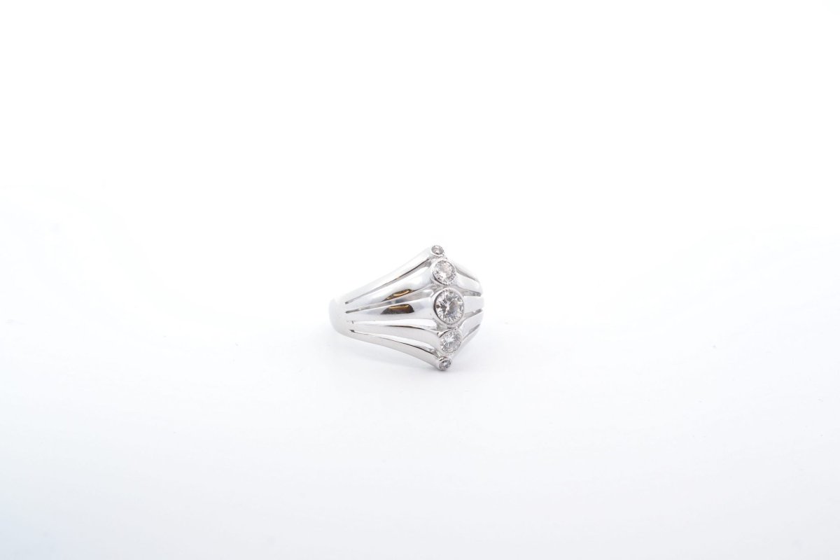 Bague diamants en or blanc - Castafiore