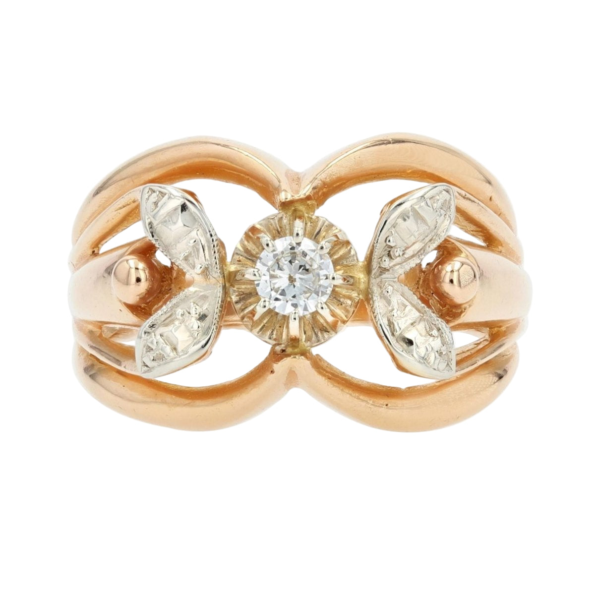 Bague Diamants en or rose et blanc - Castafiore