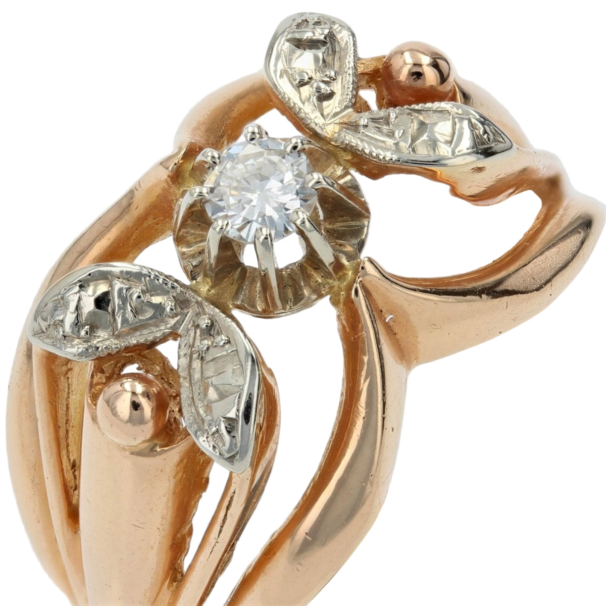 Bague Diamants en or rose et blanc - Castafiore