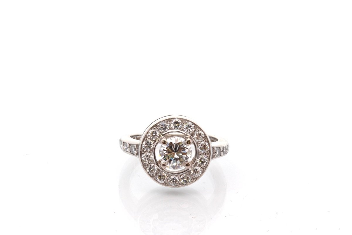 Bague diamants en platine - Castafiore