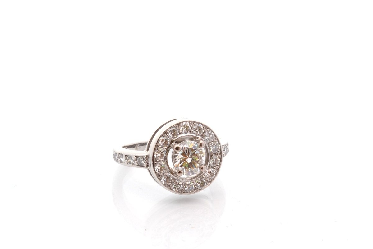 Bague diamants en platine - Castafiore