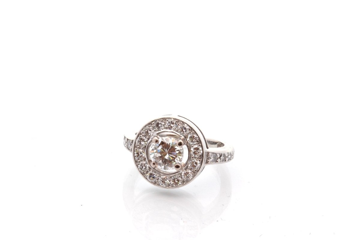 Bague diamants en platine - Castafiore