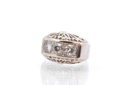 Bague diamants en platine et or blanc - Castafiore