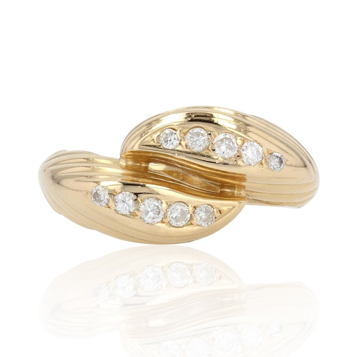 Bague diamants or jaune - Castafiore