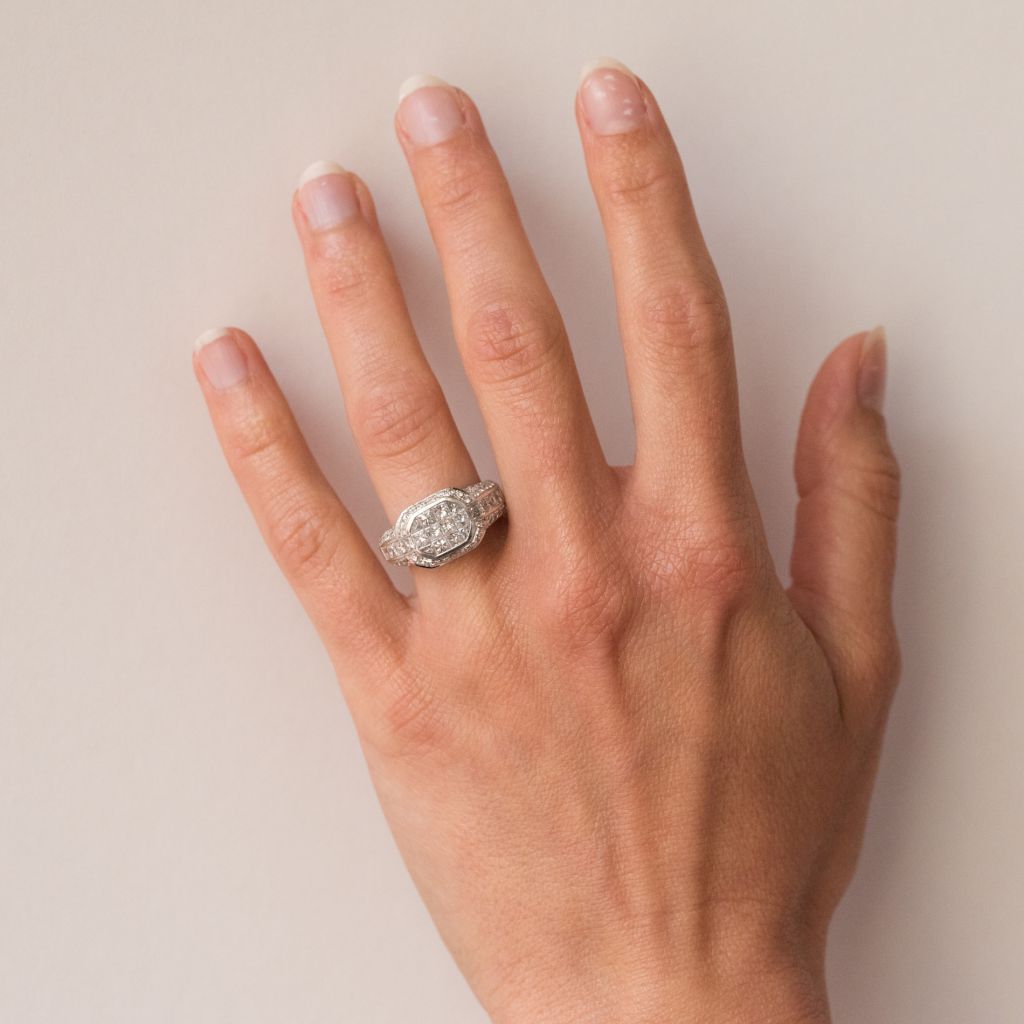 Bague diamants princesses - Castafiore