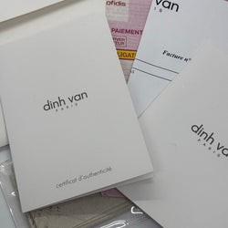 Bague DINH VAN 2 cubes XL en or blanc et diamants - Castafiore