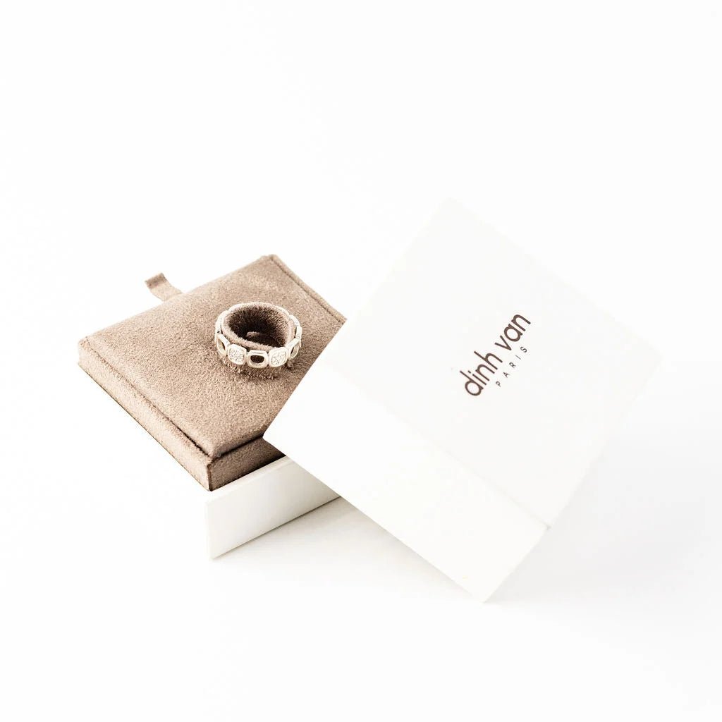 Bague DINH VAN "Domino" en or blanc et diamants - Castafiore