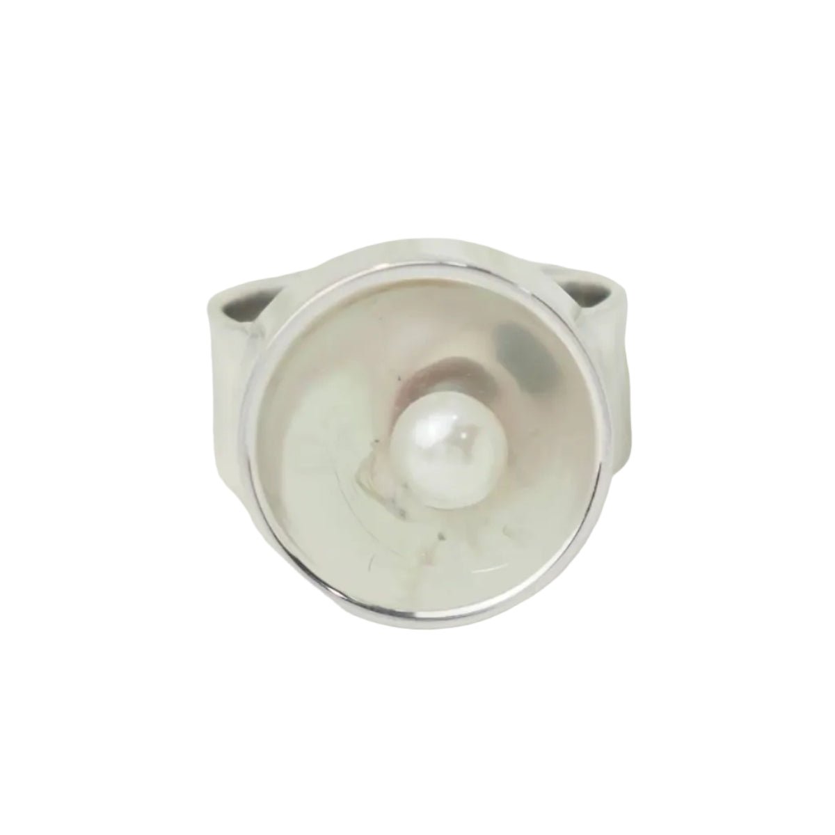 Bague DINH VAN en or blanc et perle - Castafiore