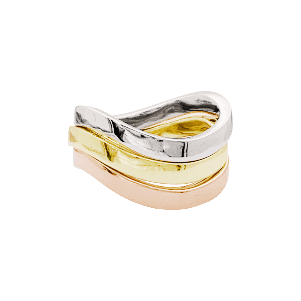 Bague DINH VAN en or blanc, or jaune et or rose - Castafiore