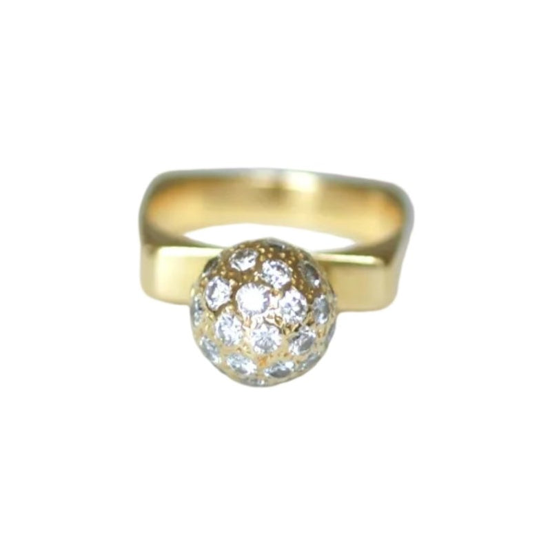 Bague DINH VAN en or jaune et diamants - Castafiore