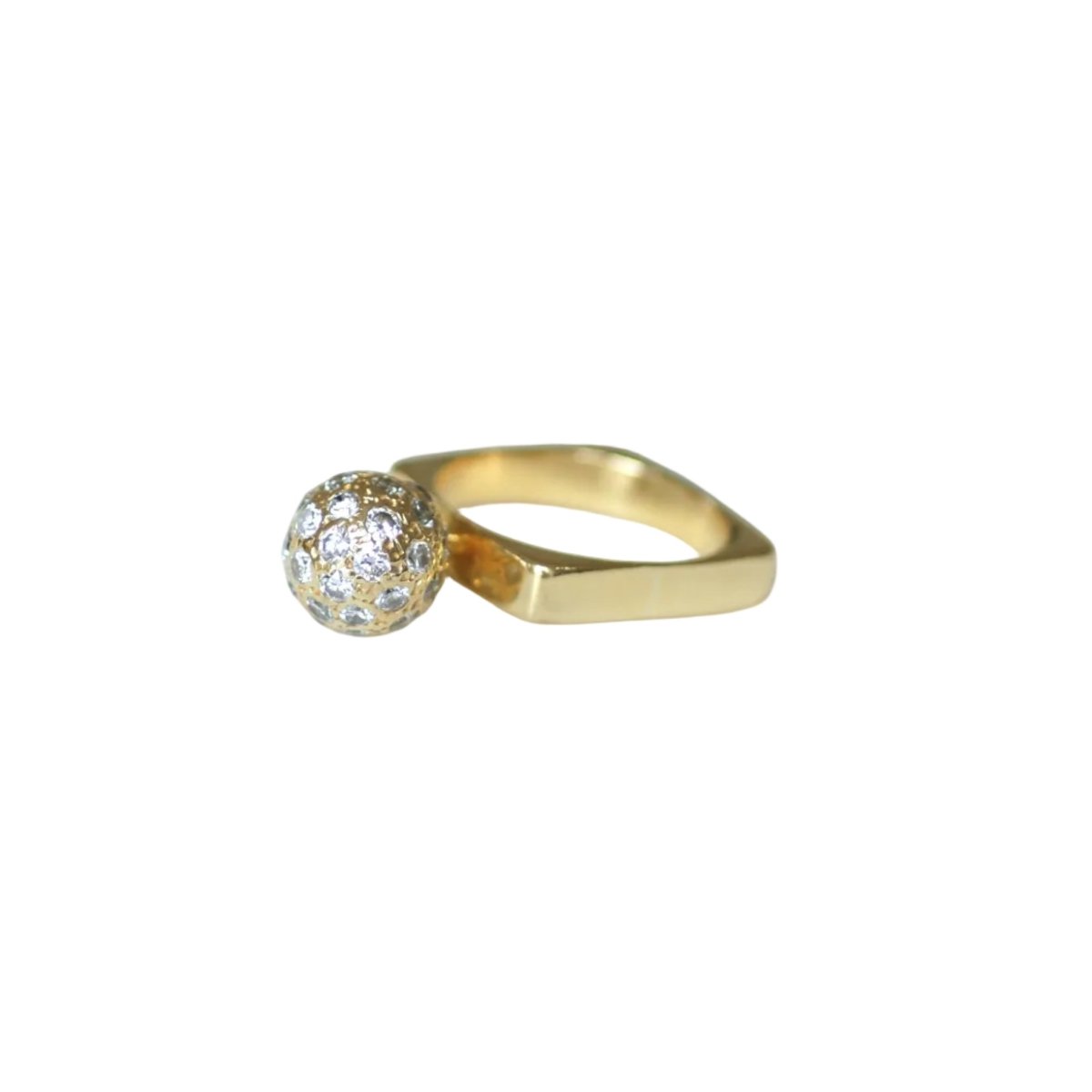 Bague DINH VAN en or jaune et diamants - Castafiore
