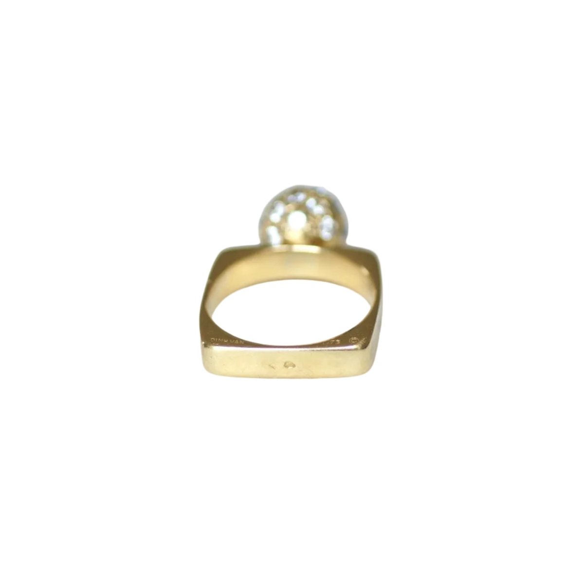 Bague DINH VAN en or jaune et diamants - Castafiore