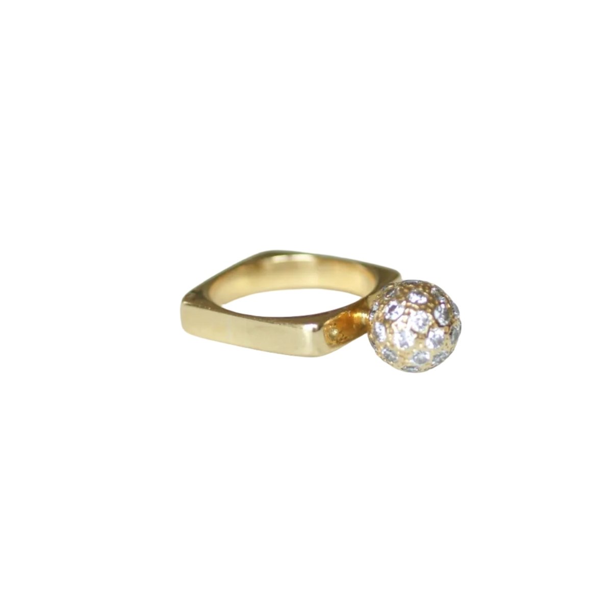 Bague DINH VAN en or jaune et diamants - Castafiore