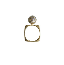 Bague DINH VAN en or jaune et diamants - Castafiore