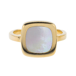 Bague DINH VAN "Impression" en or jaune et nacre - Castafiore