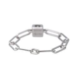 Bague DINH VAN "Le Cube" en or blanc et diamant - Castafiore