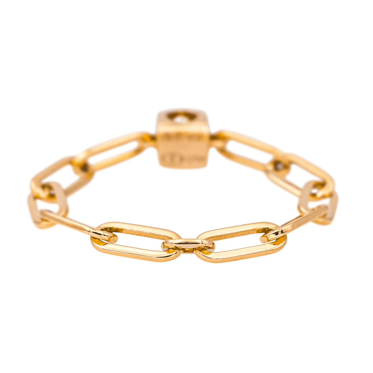 Bague DINH VAN "Le Cube" en or rose et diamant - Castafiore