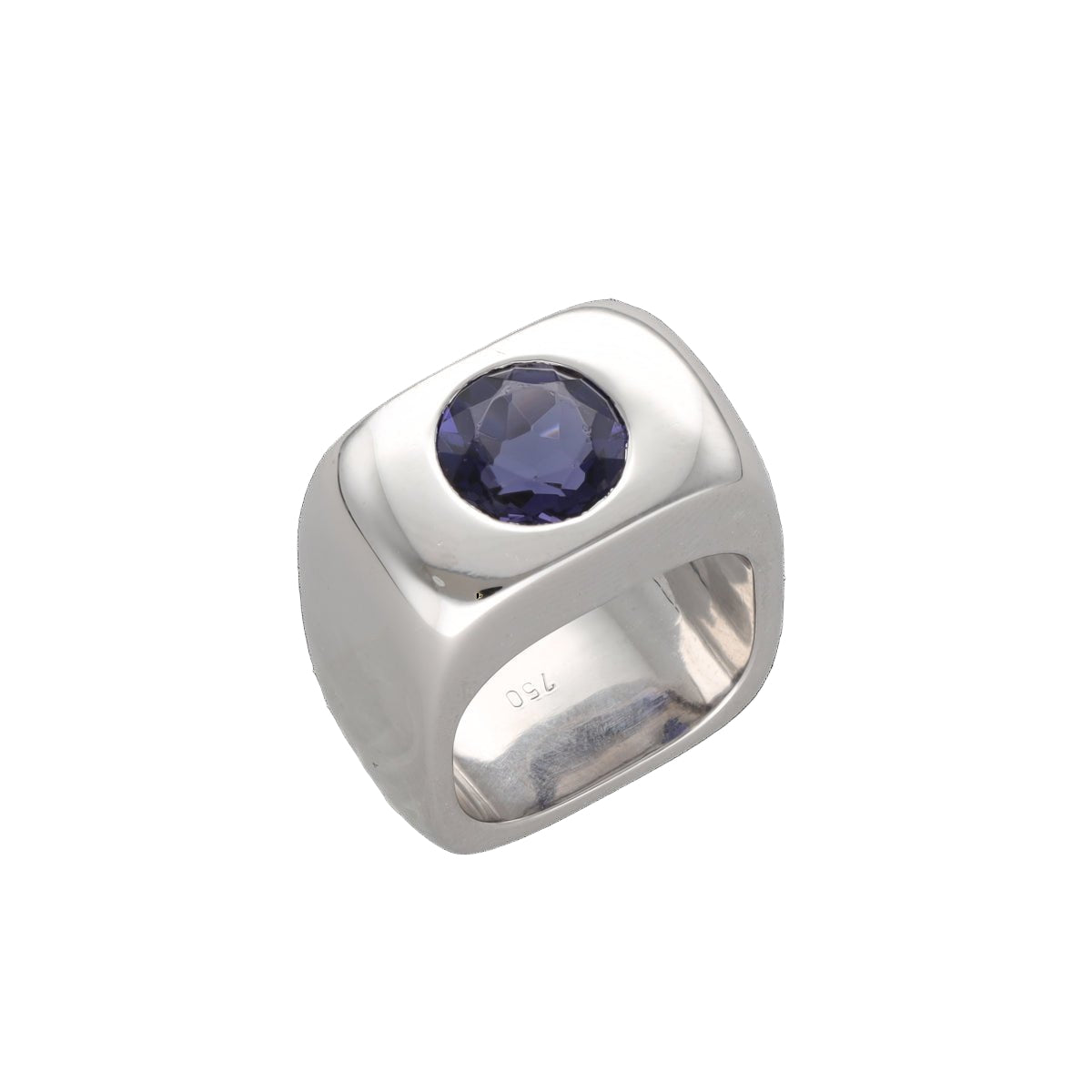 Bague Dinh Van Margot – Or Gris 18k – Améthyste – Vers 1990 – Taille 46 - Castafiore