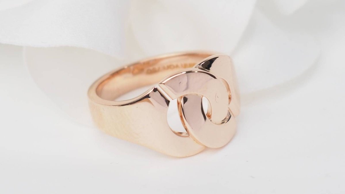Bague DINH VAN Menottes en or rose - Castafiore