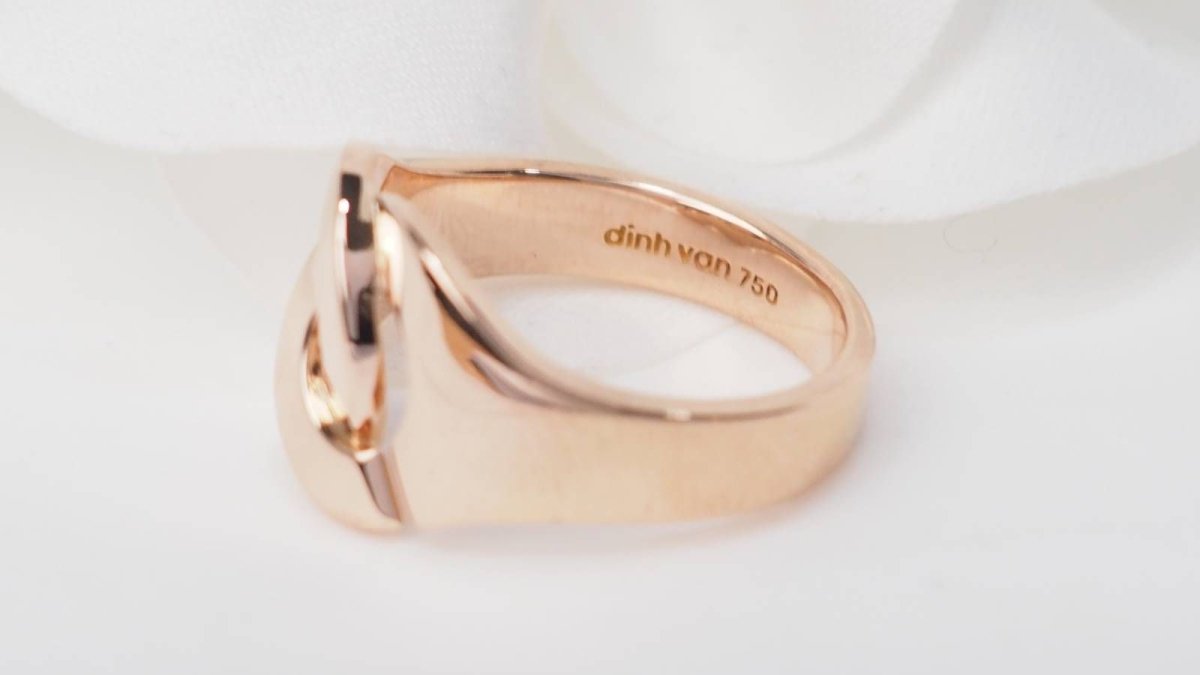 Bague DINH VAN Menottes en or rose - Castafiore