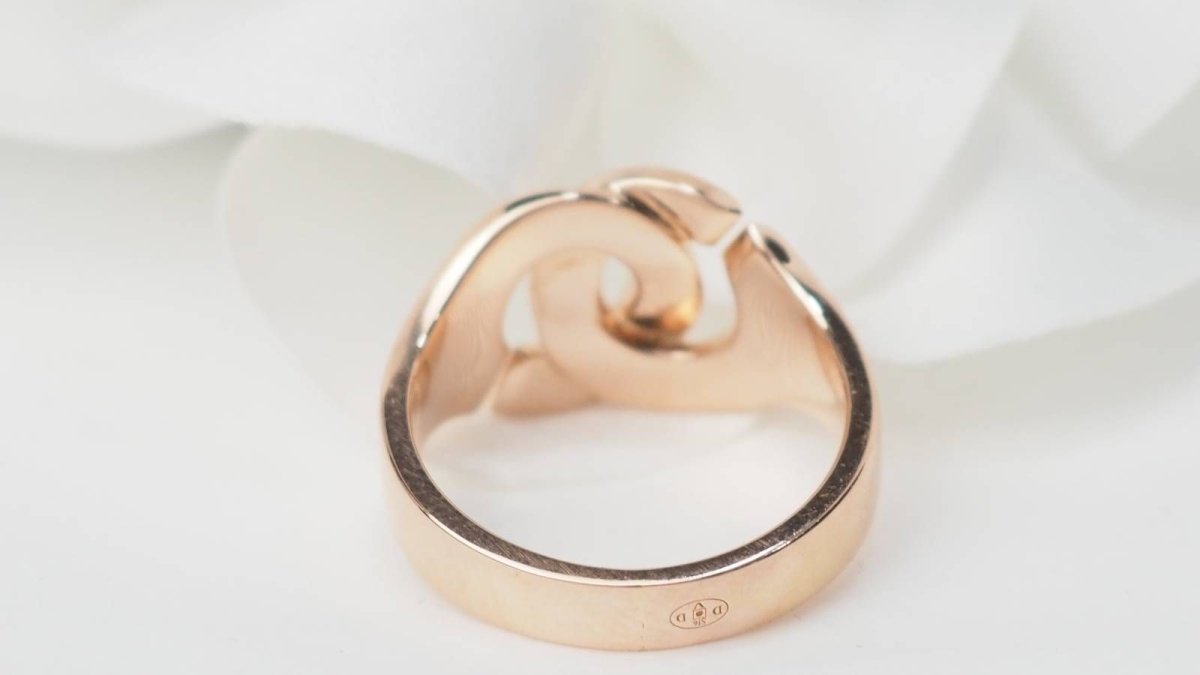 Bague DINH VAN Menottes en or rose - Castafiore