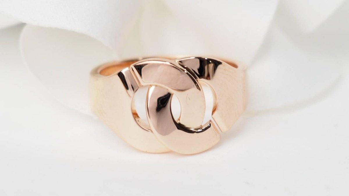 Bague DINH VAN Menottes en or rose - Castafiore