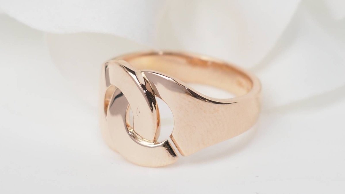 Bague DINH VAN Menottes en or rose - Castafiore