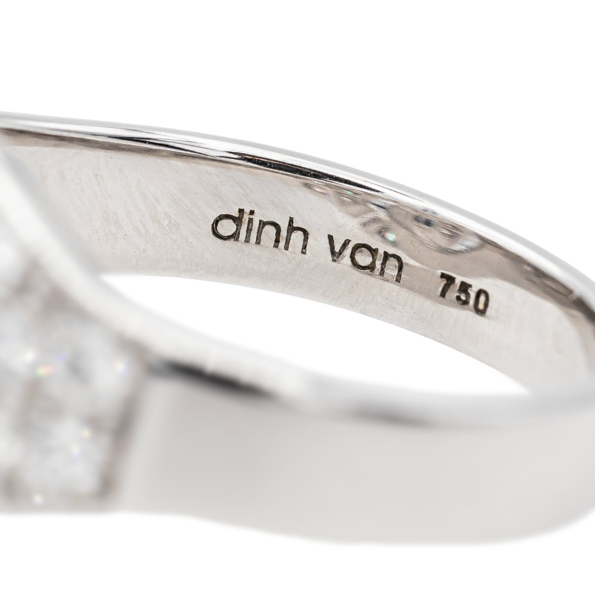 Bague Dinh van Menottes Or blanc Diamant - Castafiore