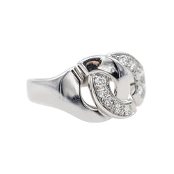 Bague Dinh van Menottes Or blanc Diamant - Castafiore