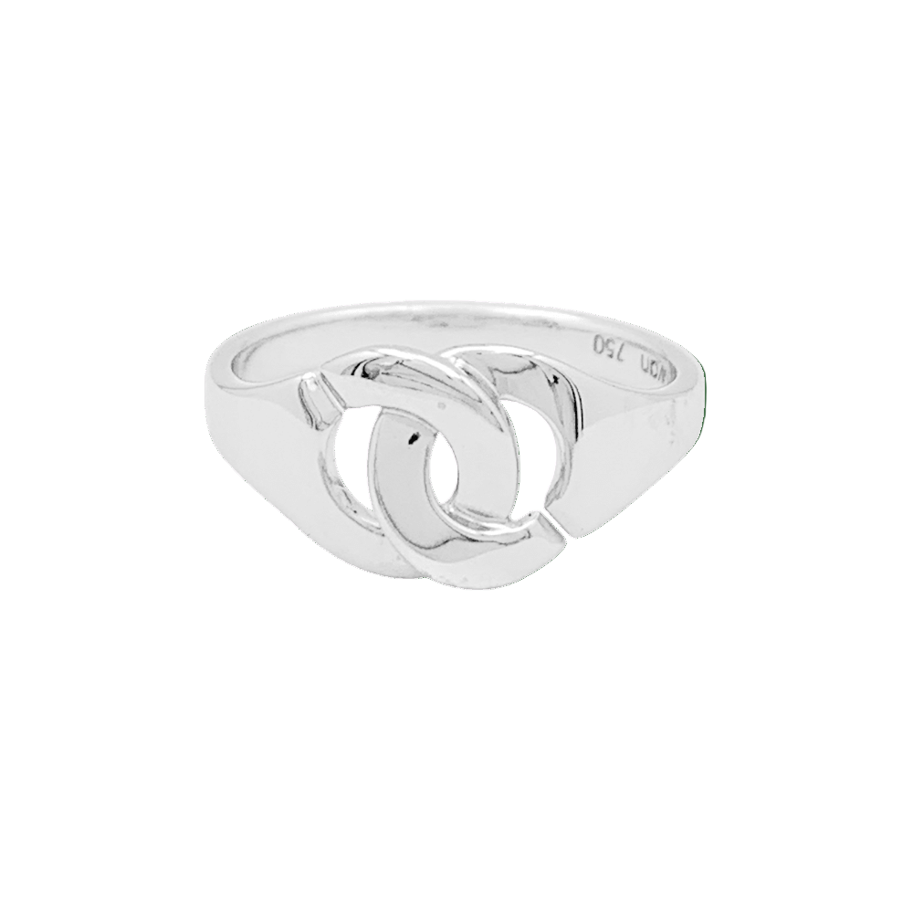 Bague DINH VAN "Menottes R8" en or blanc - Castafiore
