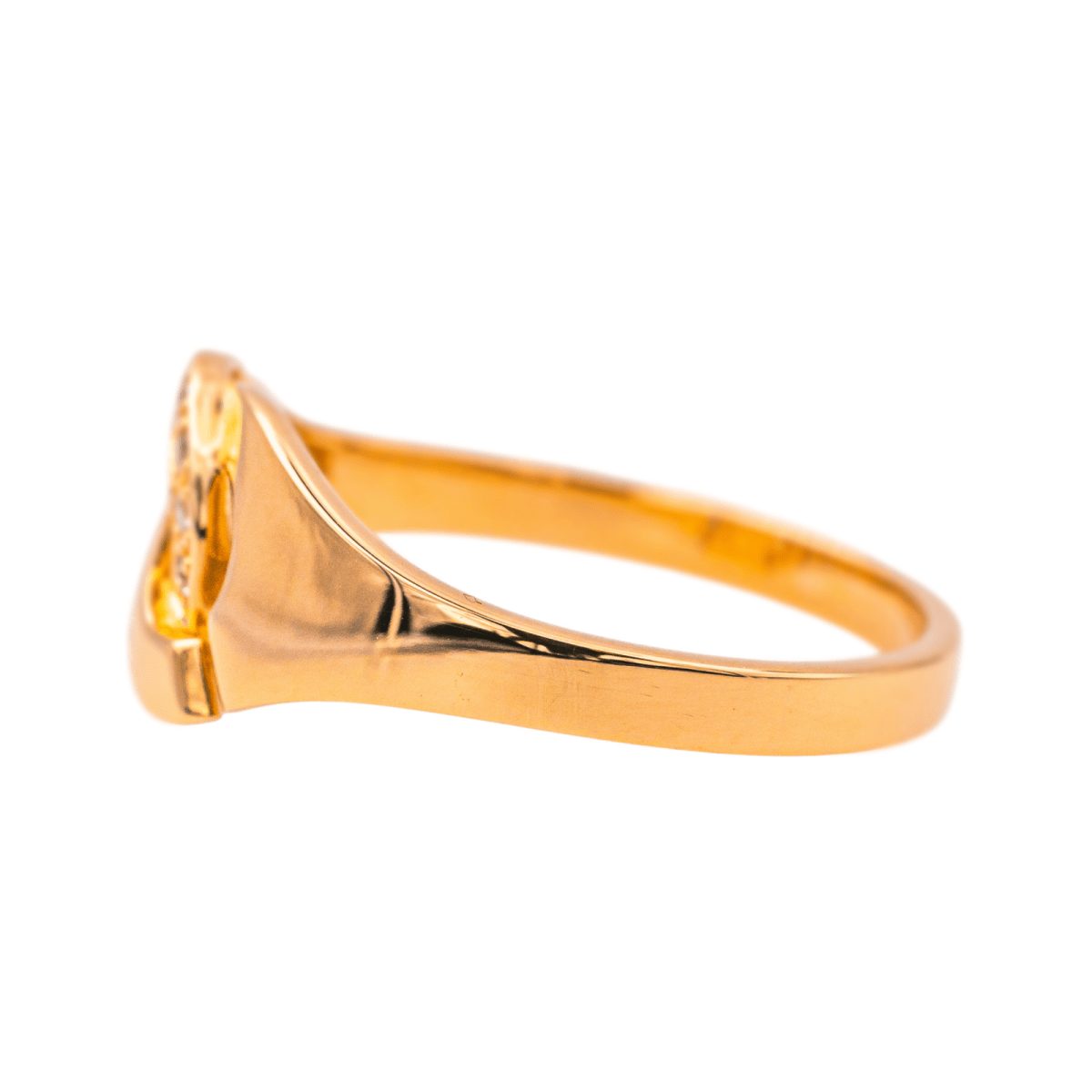 Bague DINH VAN "R8" en or rose et diamants - Castafiore