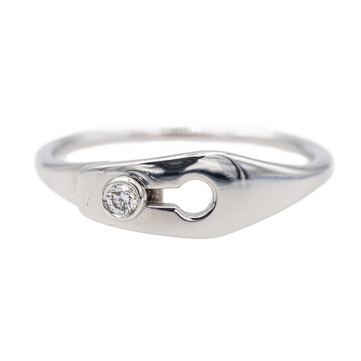 Bague Dinh Van Serrure Or blanc Diamant - Castafiore