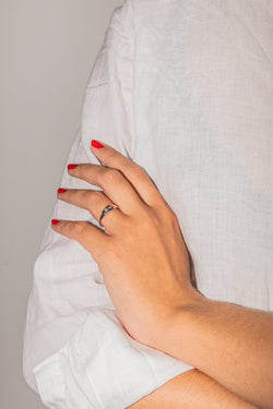 Bague Dinh Van Serrure Or blanc Diamant - Castafiore