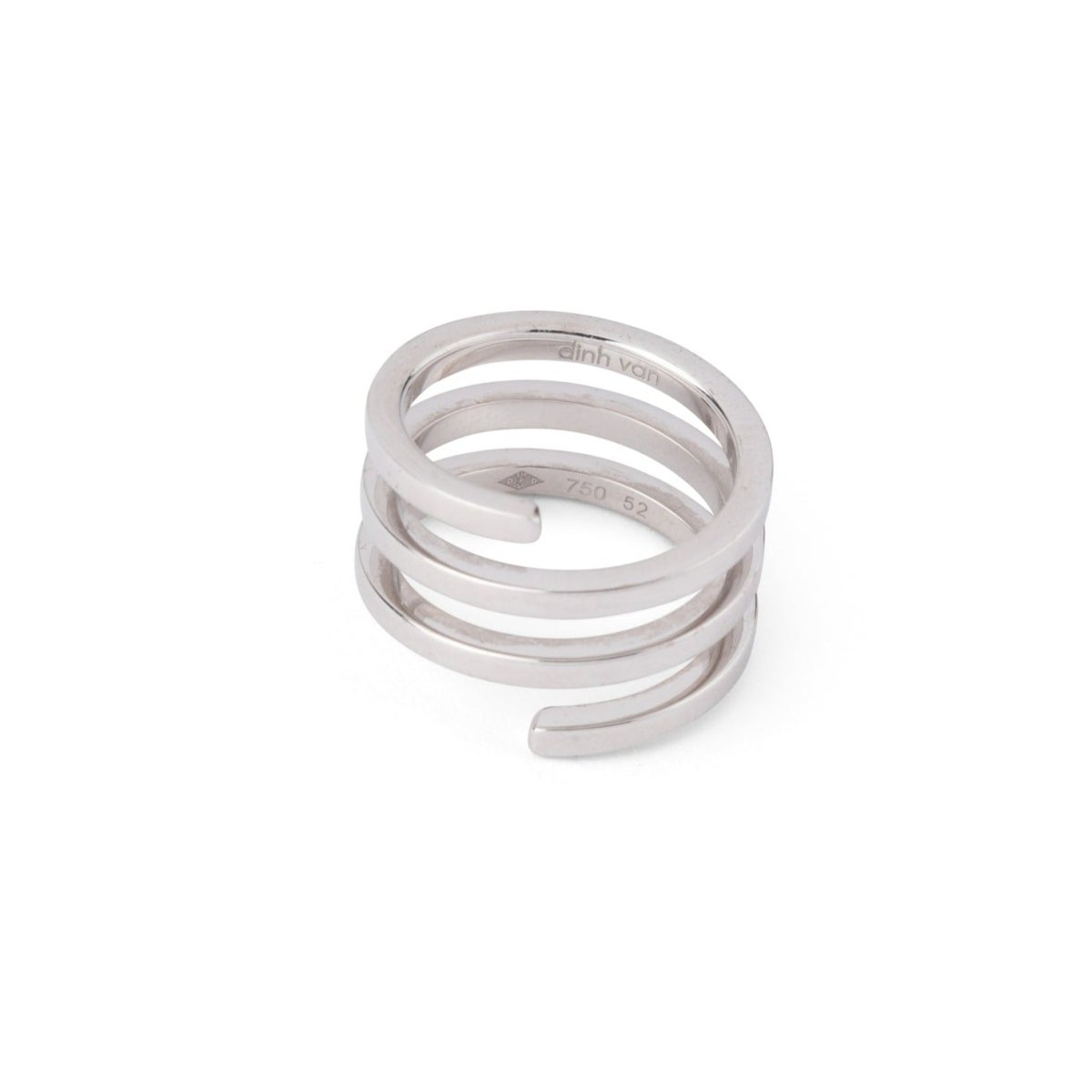 Bague DINH VAN "Spirale" en or blanc - Castafiore