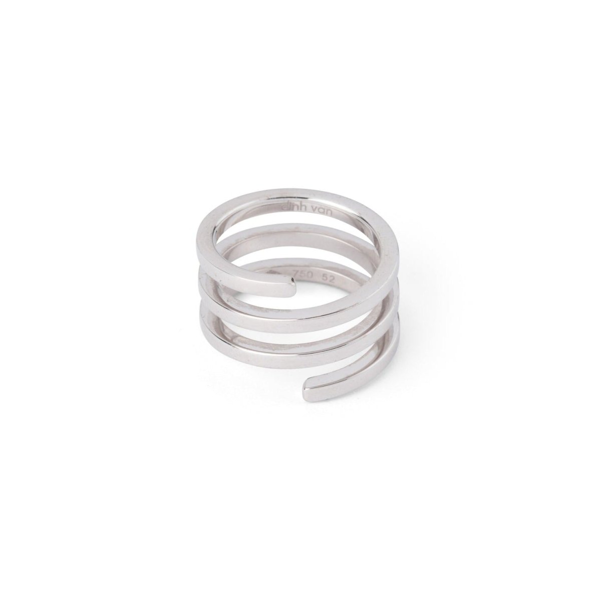 Bague DINH VAN "Spirale" en or blanc - Castafiore