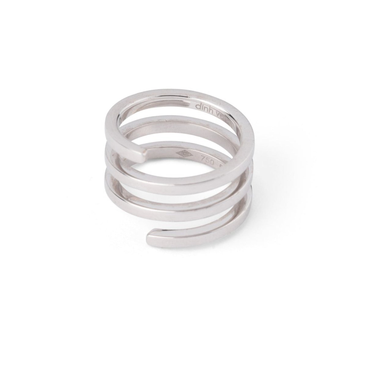 Bague DINH VAN "Spirale" en or blanc - Castafiore