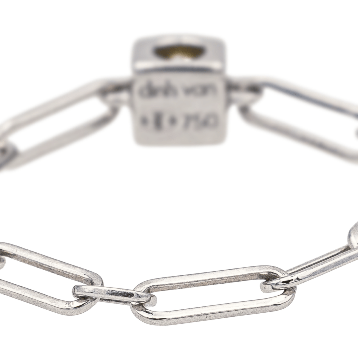 Bague DINH VAN"Le Cube" en or blanc et diamant - Castafiore