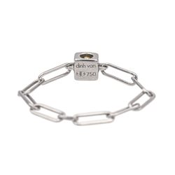 Bague DINH VAN"Le Cube" en or blanc et diamant - Castafiore